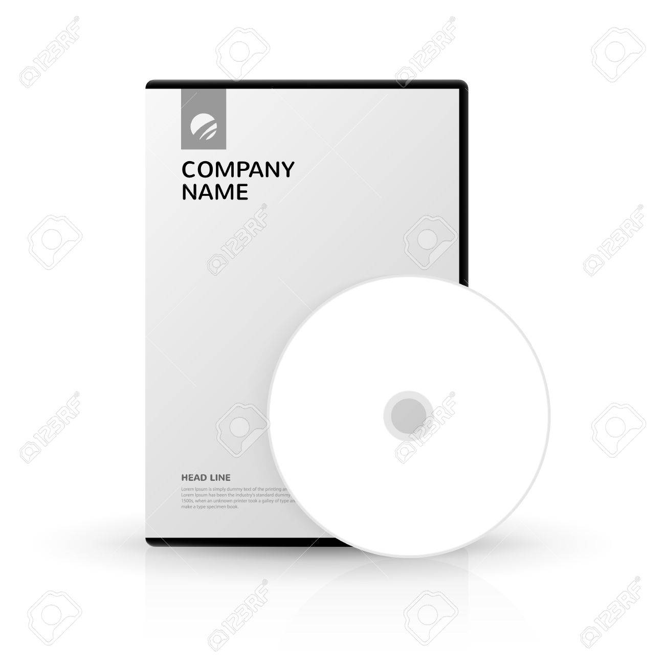 Template For Dvd Box And Dvd Disc For Company Presentation Royalty Free Cliparts Vectors And Stock Illustration Image