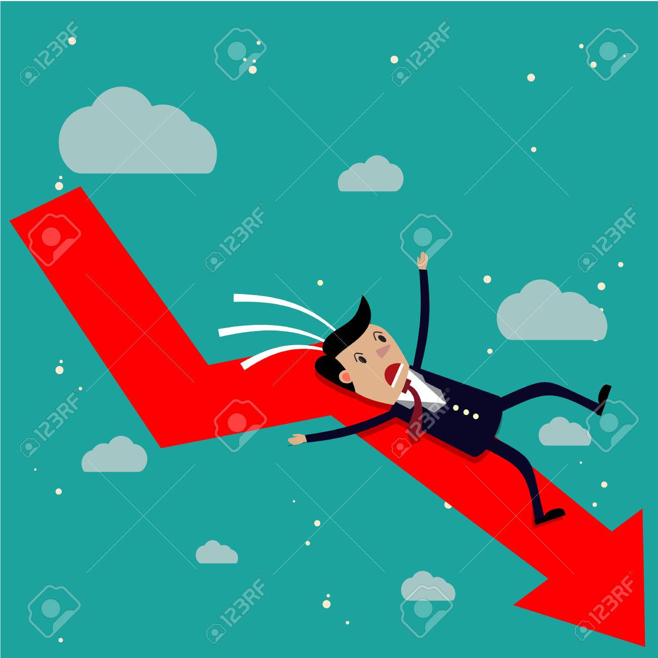 赤チャートの矢印から落ちてくる漫画実業家。敗者は、概念を破った