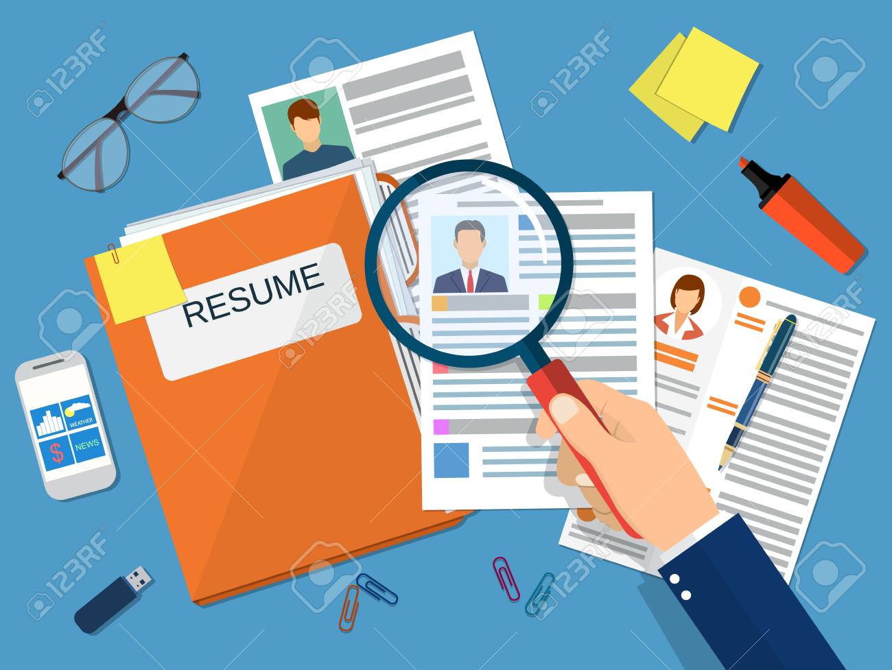 human resources management concept searching professional staff