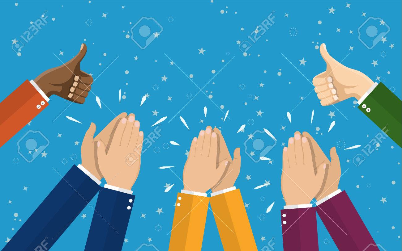 Human Hands Clapping. Applaud Hands. Royalty Free SVG, Cliparts, Vectors,  and Stock Illustration. Image 76955011.