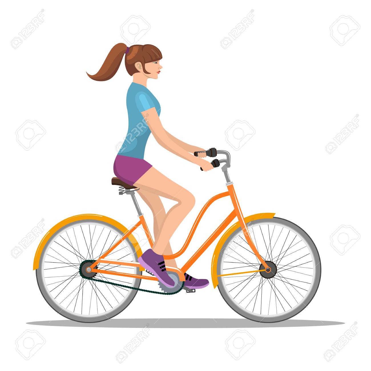 adult bike riding