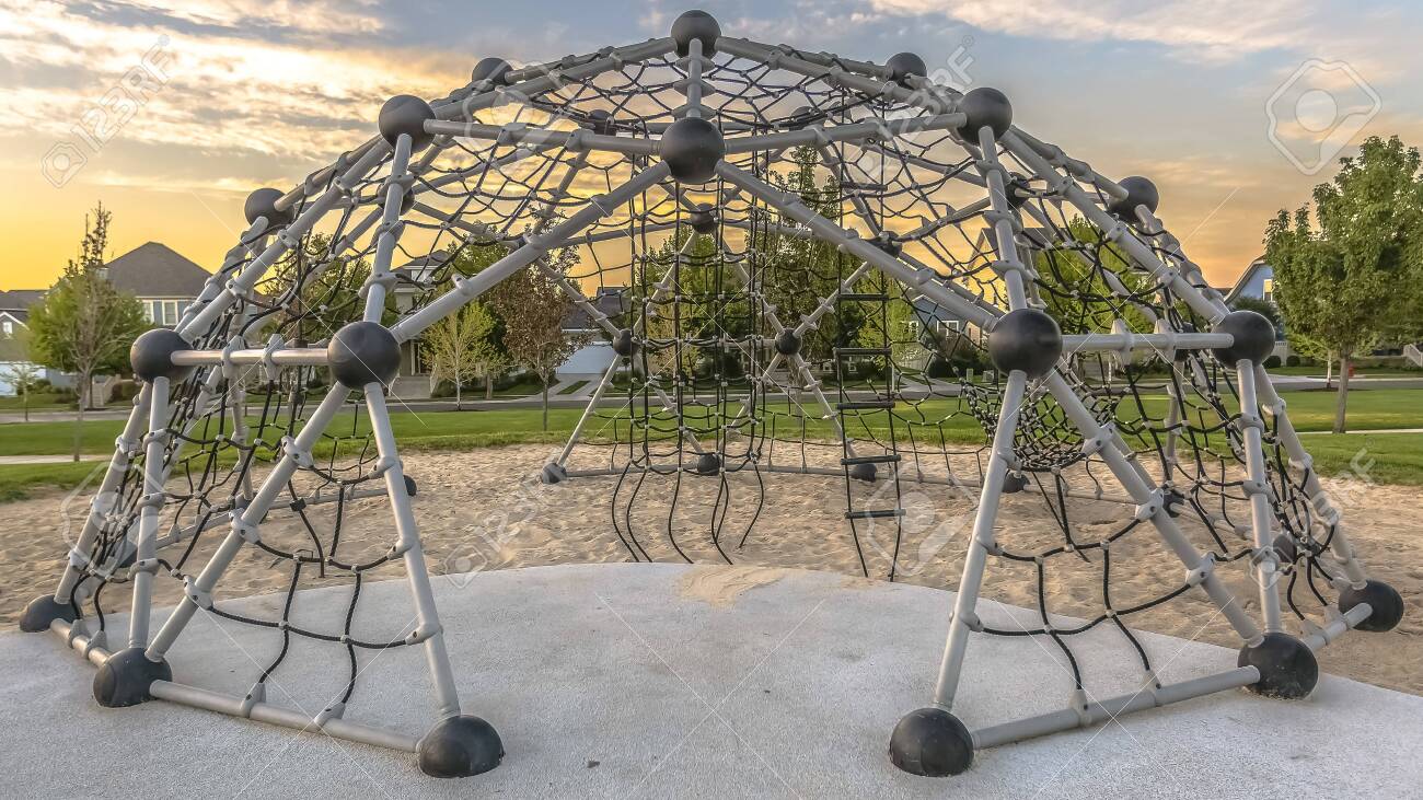 geometric climbing frame