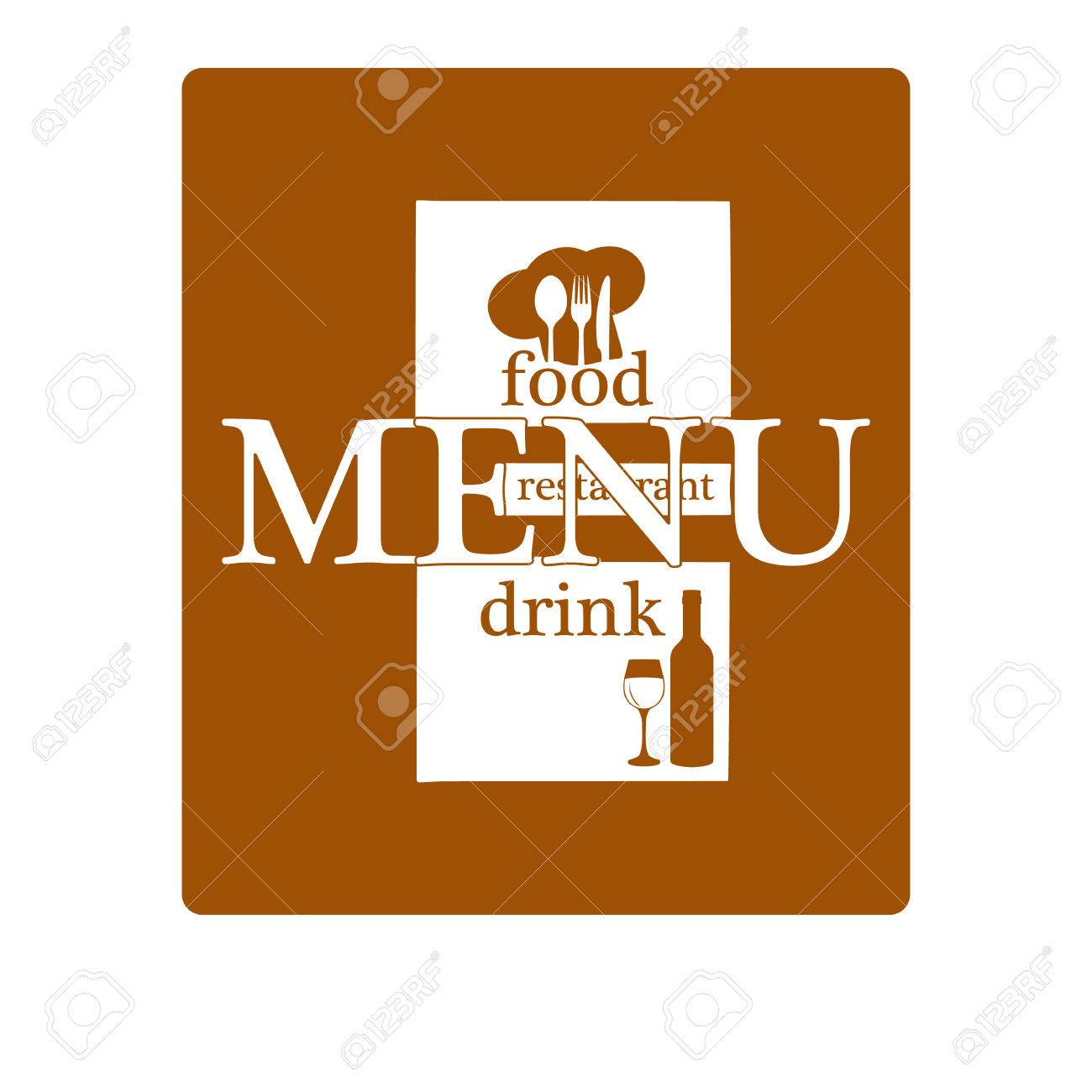 vector template restaurant menu title page title cover the