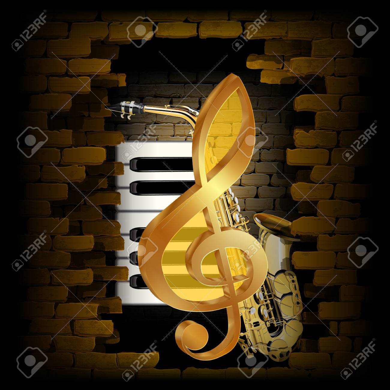 treble clef no background