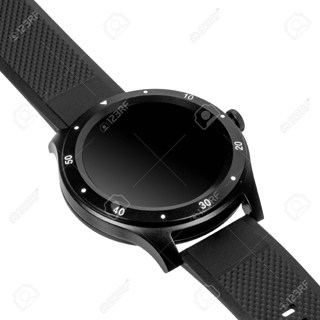 black round smartwatch
