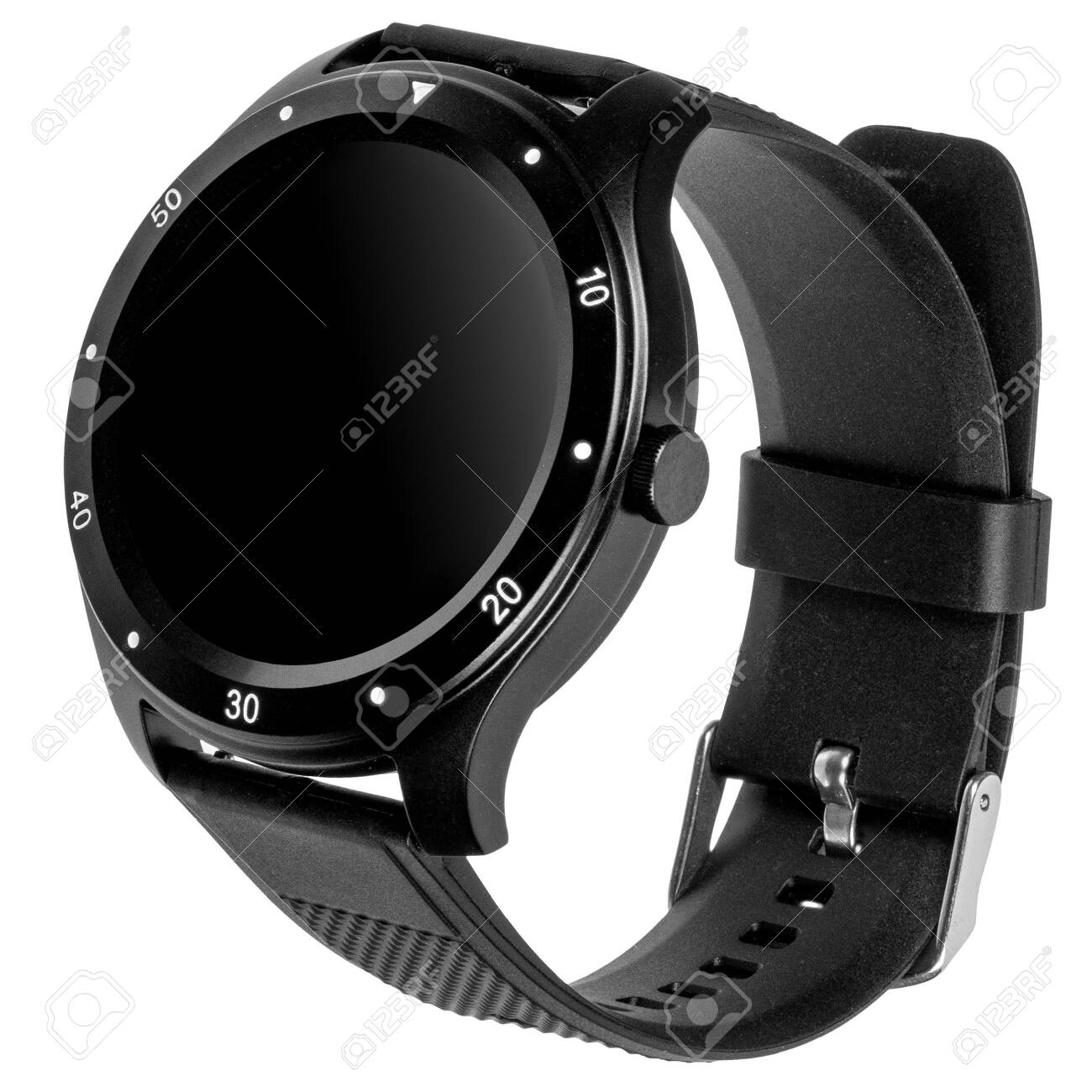 black round smartwatch