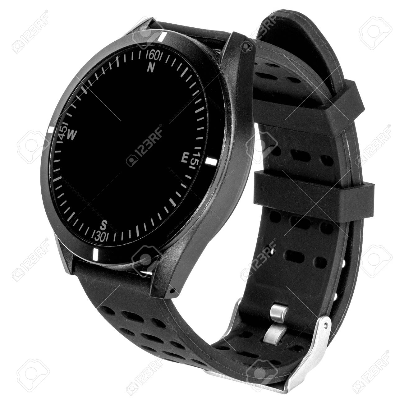 matte black smart watch