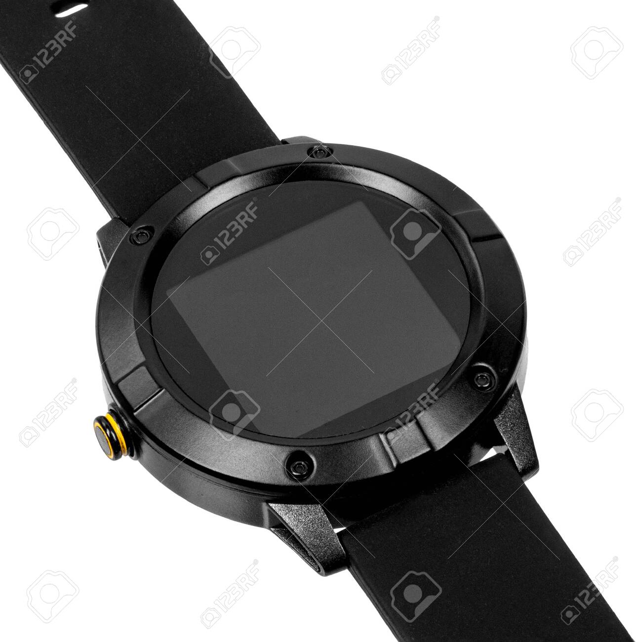 matte black smart watch