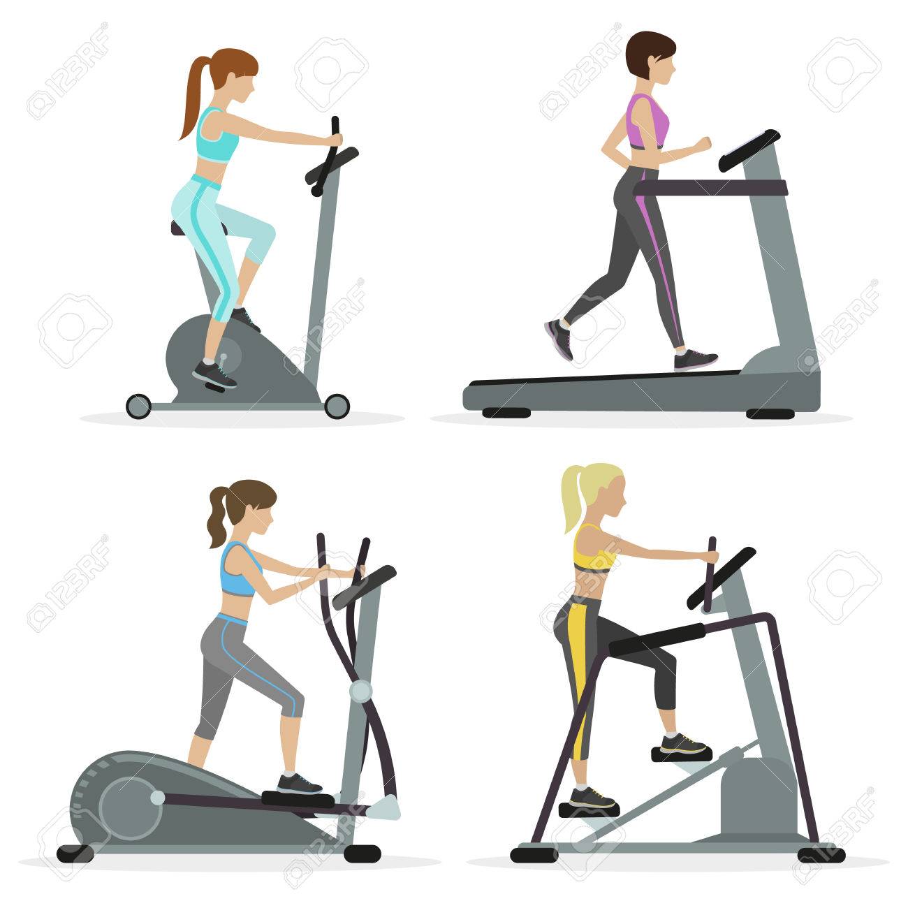 Übung zum Abnehmen im Fitnessstudio und