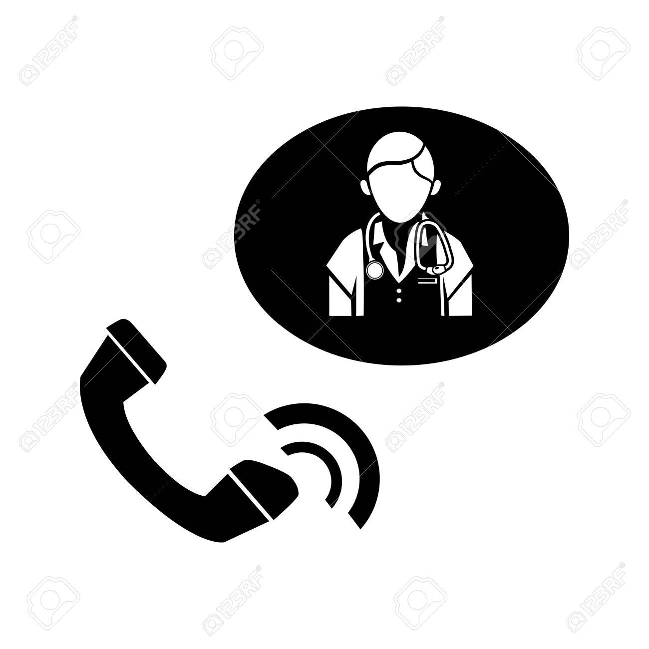 Doctor On Call Icon Royalty Free Cliparts Vectors And Stock Illustration Image 45754484