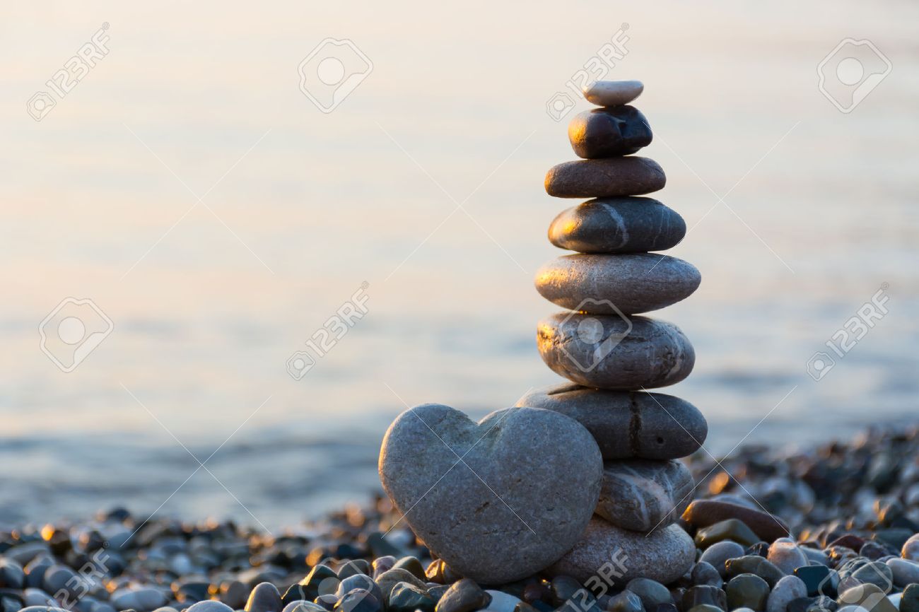 grey stone in shape