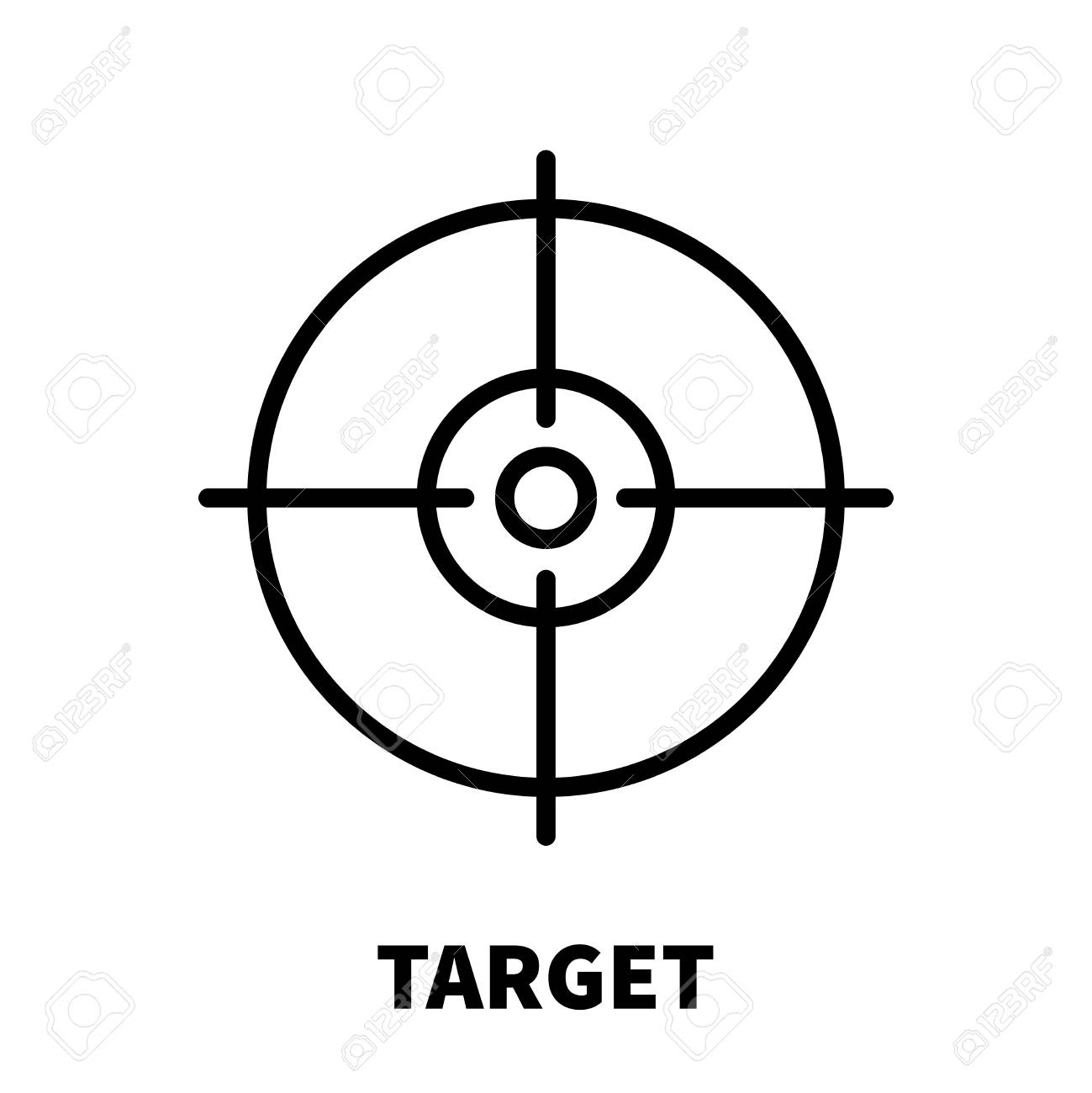 ターゲット アイコンや近代的なライン スタイルのロゴ Web サイトのデザインおよびモバイル アプリケーションの高品質黒のアウトライン ピクトグラム のイラスト素材 ベクタ Image ターゲット アイコンや近代的なライン スタイルのロゴ Web サイトのデザインおよびモバイル アプリケーションの高品質黒のアウトライン ピクトグラム のイラスト素材 ベクタ Image