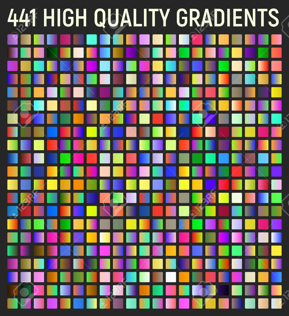 441 グラデーションのセットです ベクトル色の組み合わせのアイデア 色見本 ベクトルの背景のグラデーションです のイラスト素材 ベクタ Image