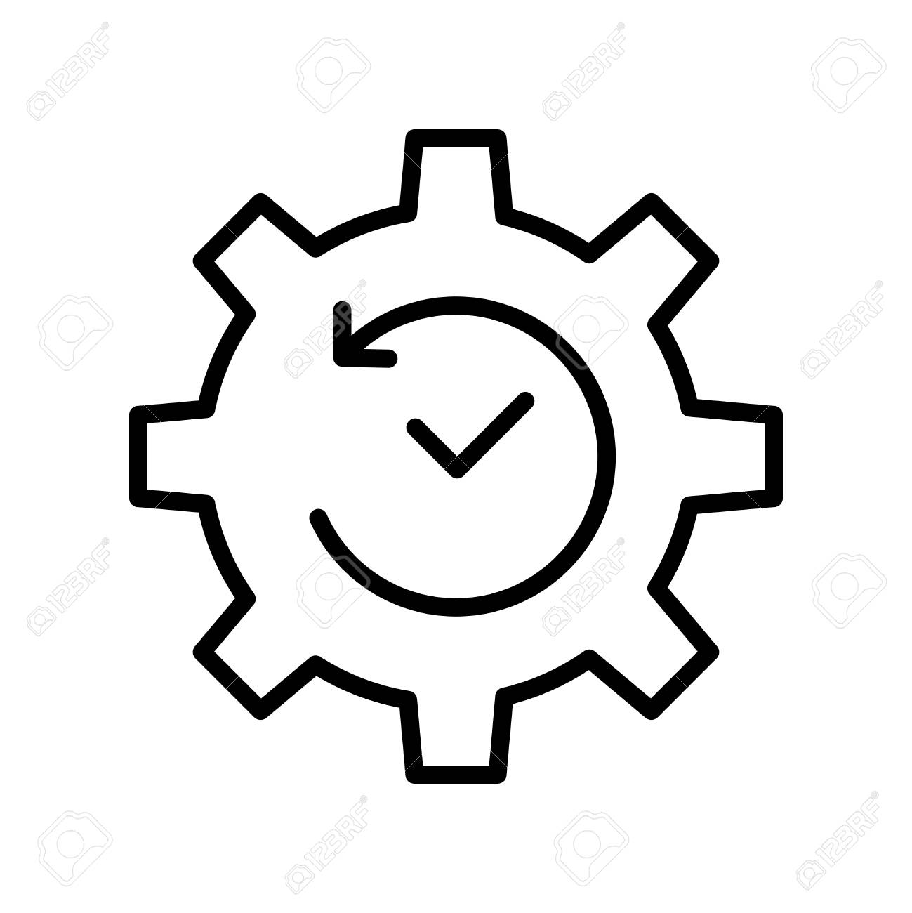 premium time icon or logo in line style high quality sign and