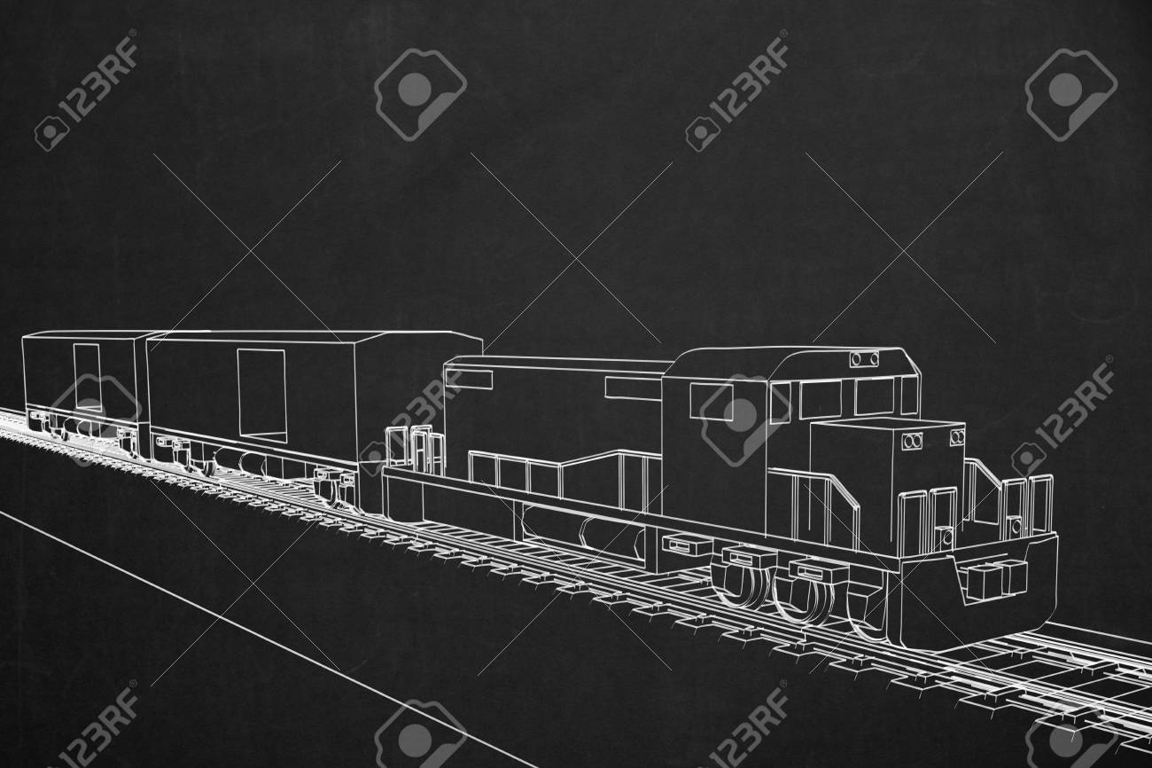 暗い黒板に白チョークで電車の絵 の写真素材 画像素材 Image 暗い黒板に白チョークで電車の絵 の写真素材 画像素材 Image