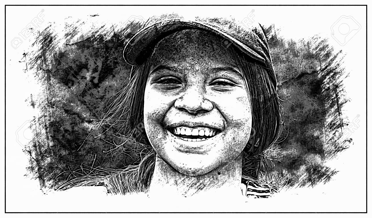 sketch filter of teenage