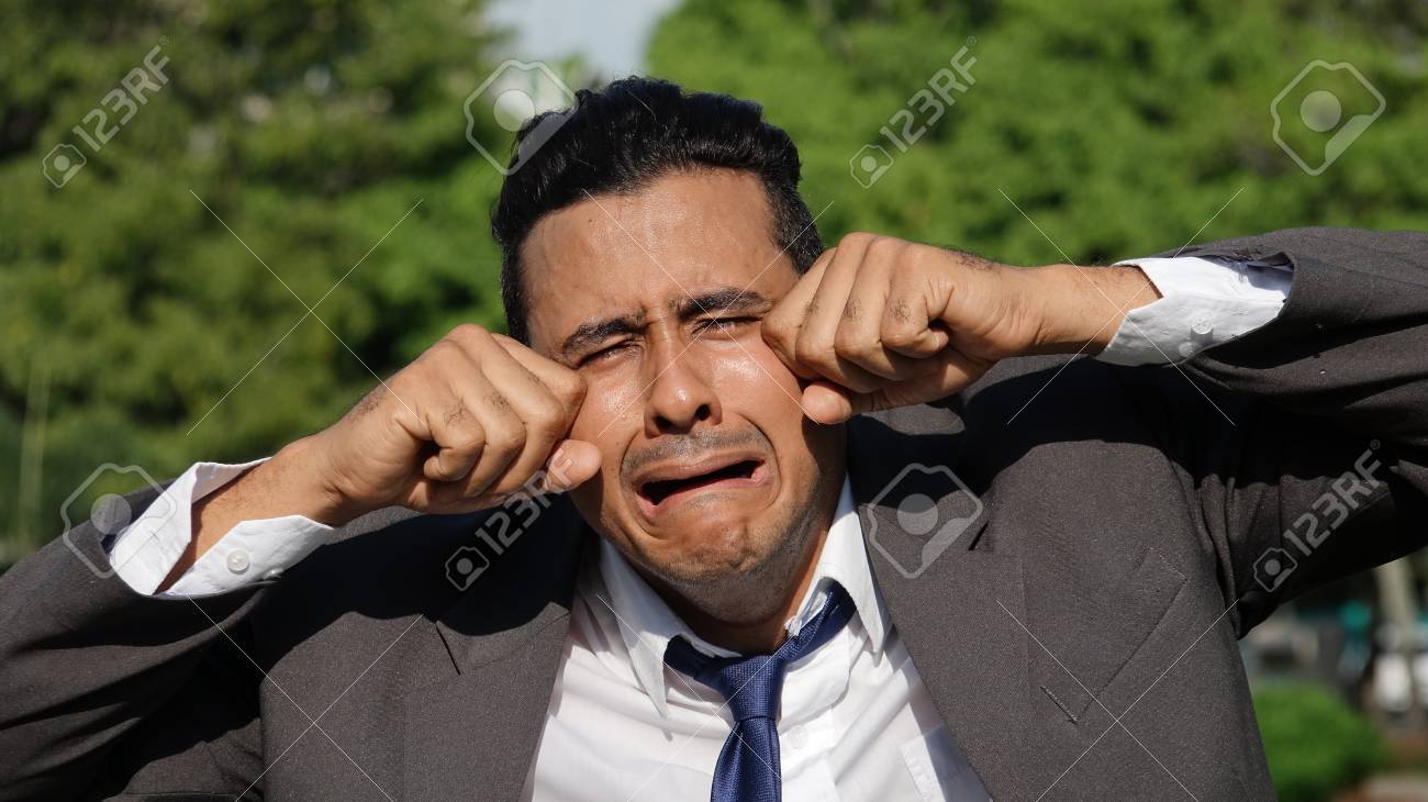 泣くビジネスマン の写真素材 画像素材 Image