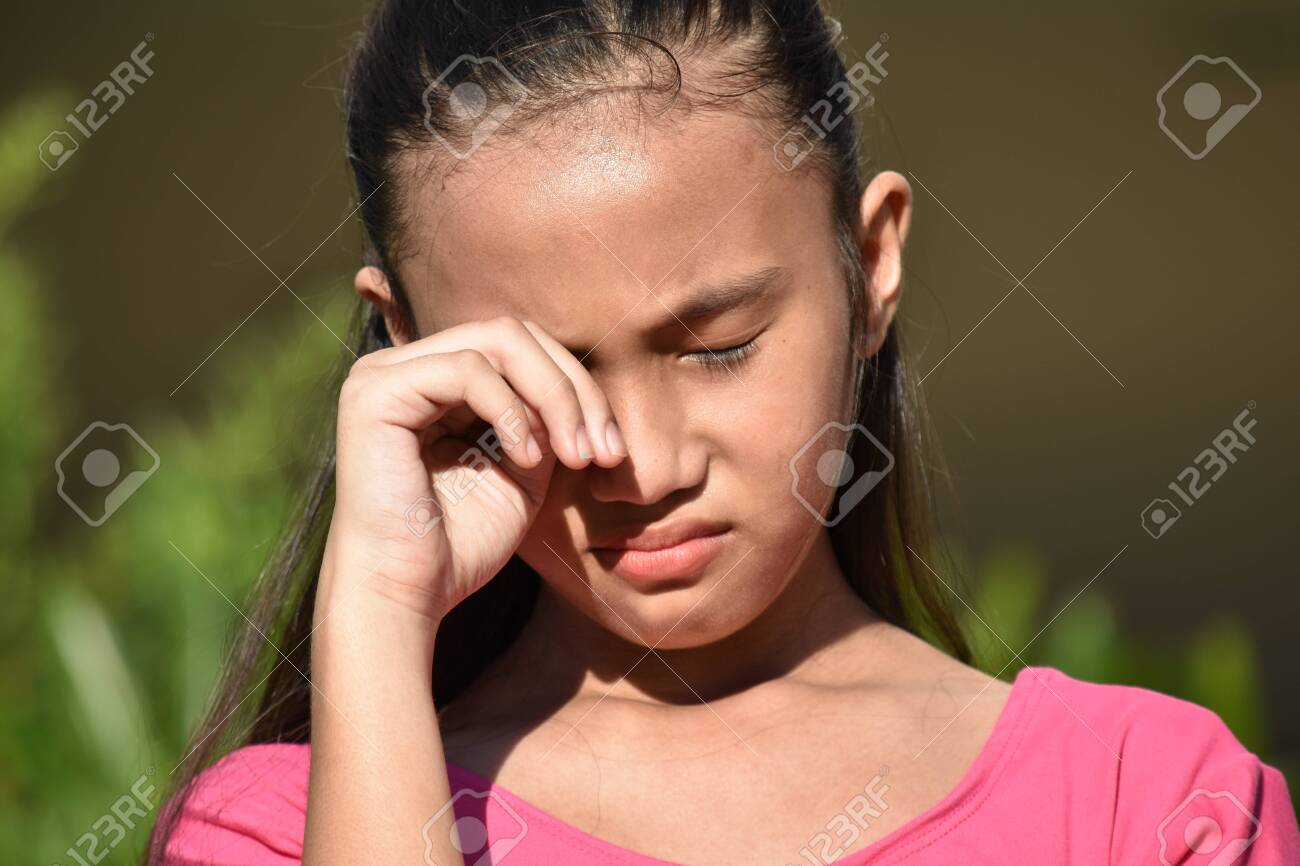 An A Young Girl Crying Stock Photo Picture And Royalty Free Image