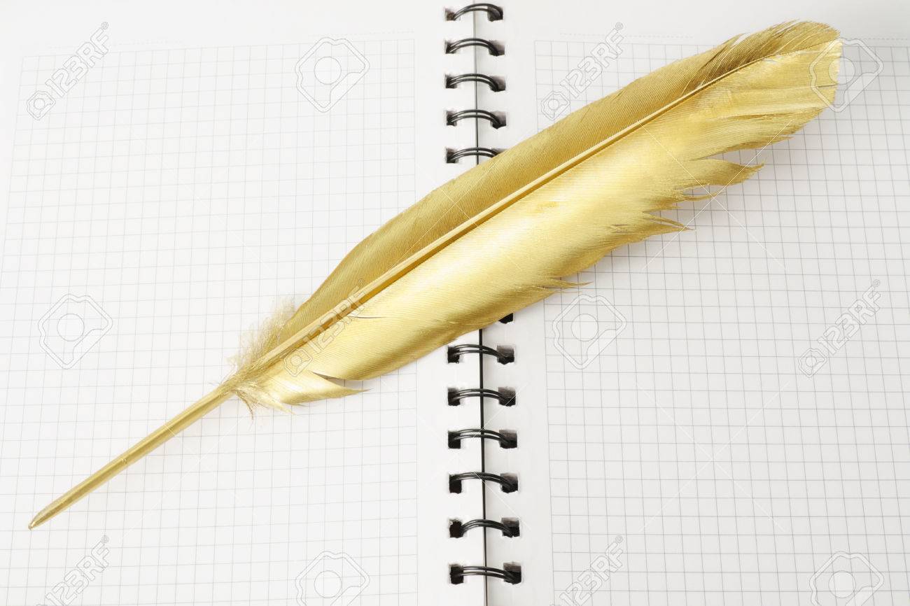 gold quill pen