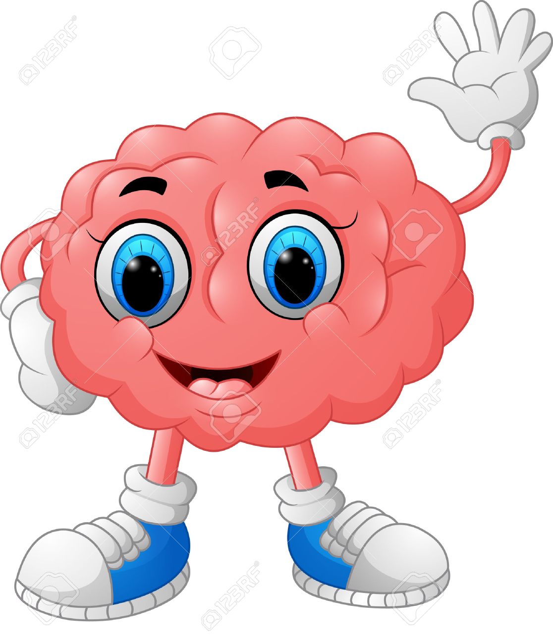 ilustración de dibujos animados de cerebro fotos retratos imágenes