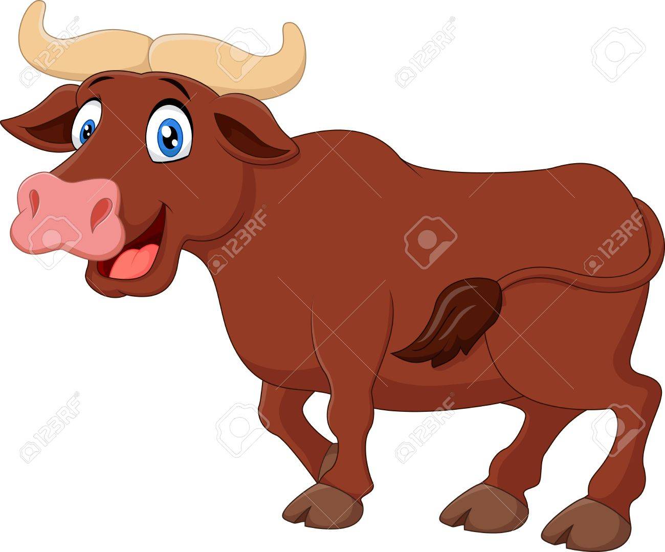 Cute Bull Cartoon Stock Photo Picture And Royalty Free Image Image