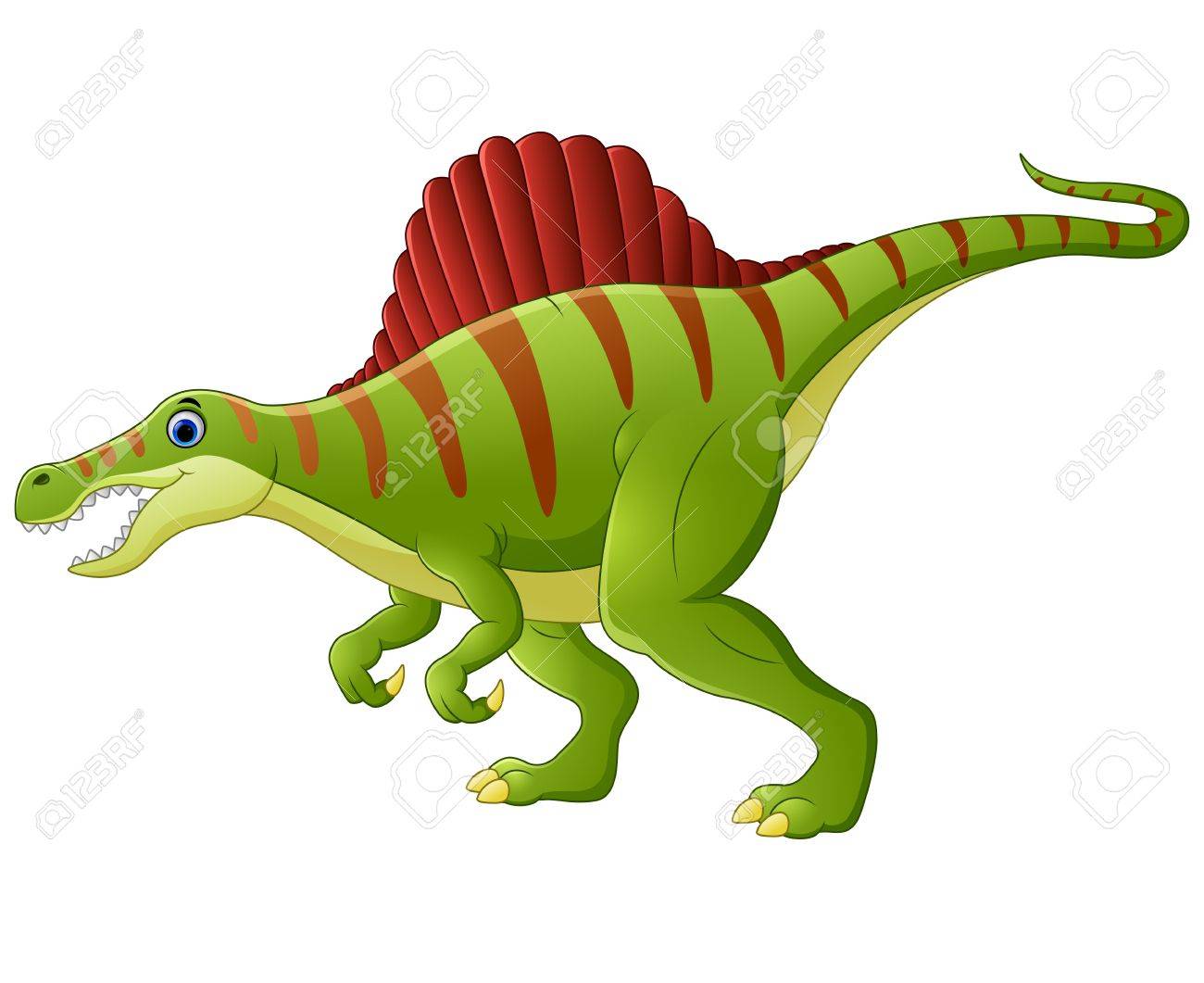漫画の恐竜スピノサウルス のイラスト素材 ベクタ Image