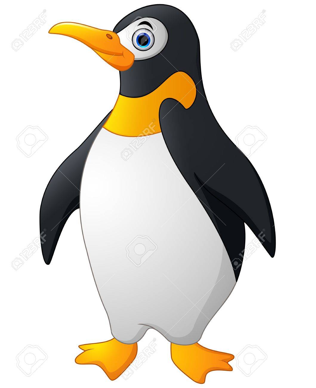 Drole Mignon Manchot Empereur Clip Art Libres De Droits Vecteurs Et Illustration Image