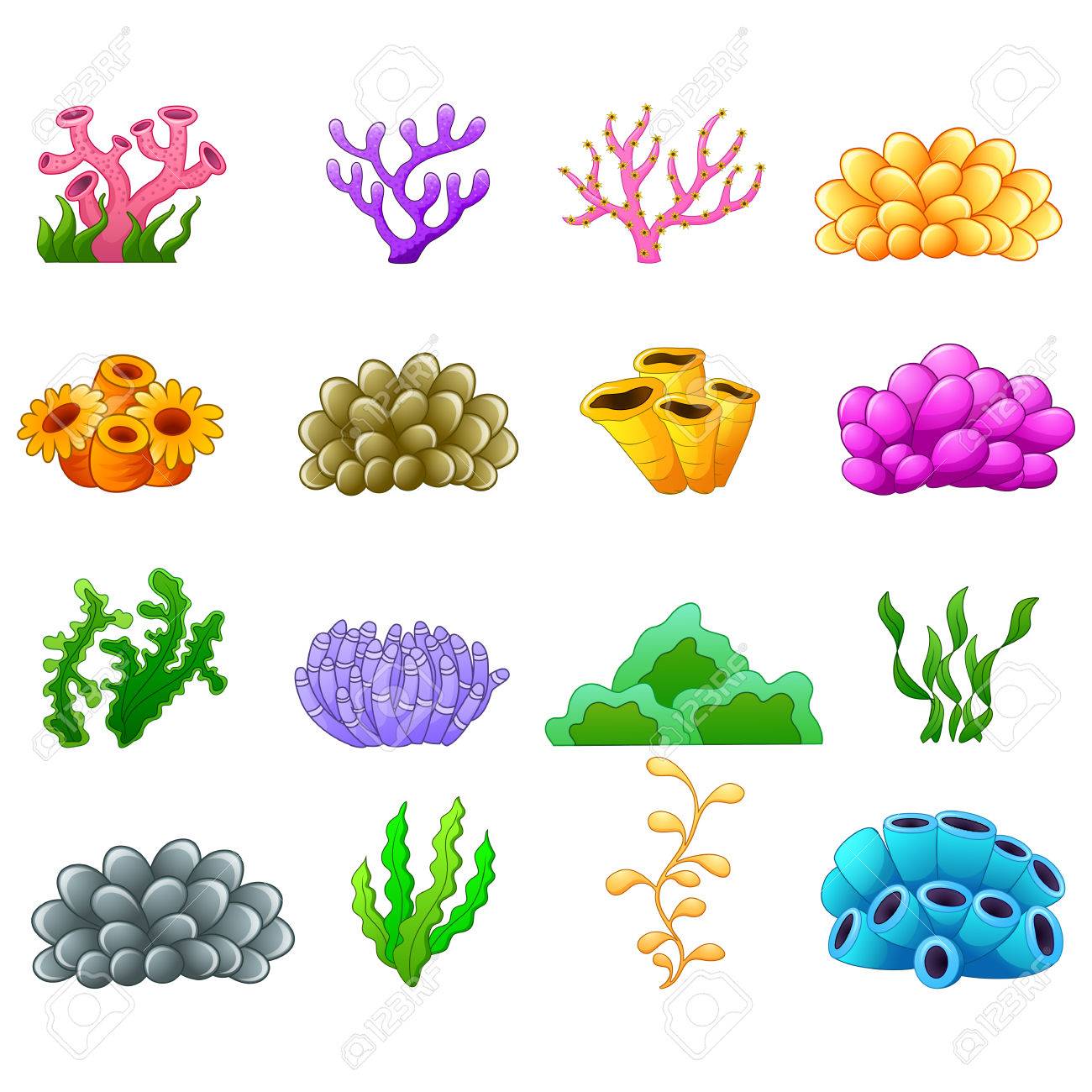 Set Of Cartoon Underwater Plants Royalty Free SVG, Cliparts, Vectors, and  Stock Illustration. Image 54650091.
