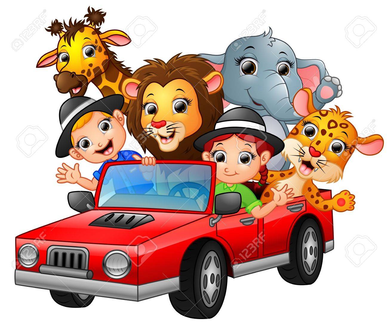Cartoon Kids Driving A Red Car With Wild Animals Royalty Free SVG, Cliparts, Vectors, And Stock Illustration. Image 68333138. Cartoon Kids Driving A Red Car With Wild Animals Royalty Free SVG, Cliparts, Vectors, And Stock Illustration. Image 68333138.