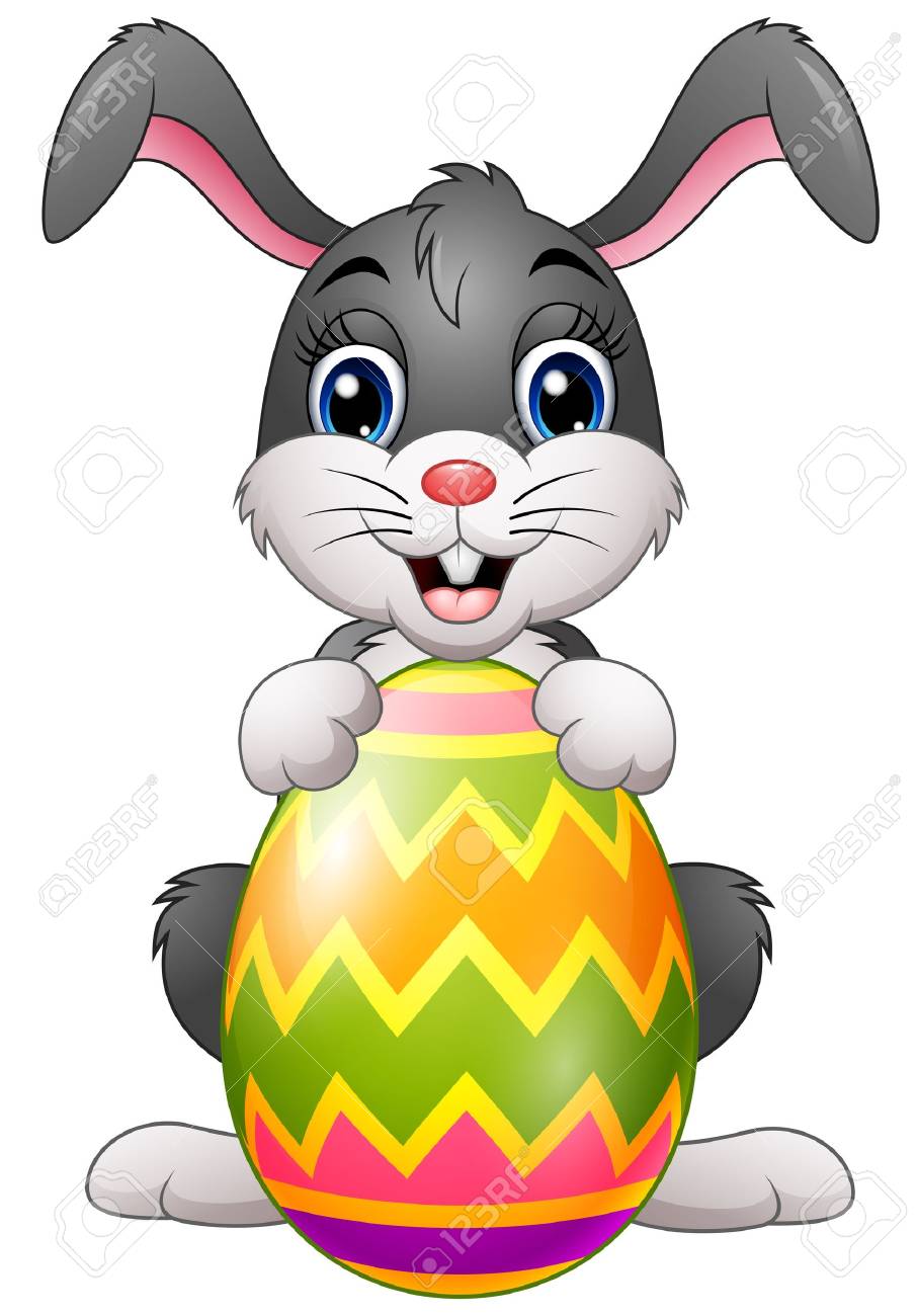 Cartoon Bunny Holding Easter Egg Royalty Free SVG, Cliparts, Vectors, and  Stock Illustration. Image 72549506., image size:906x1300