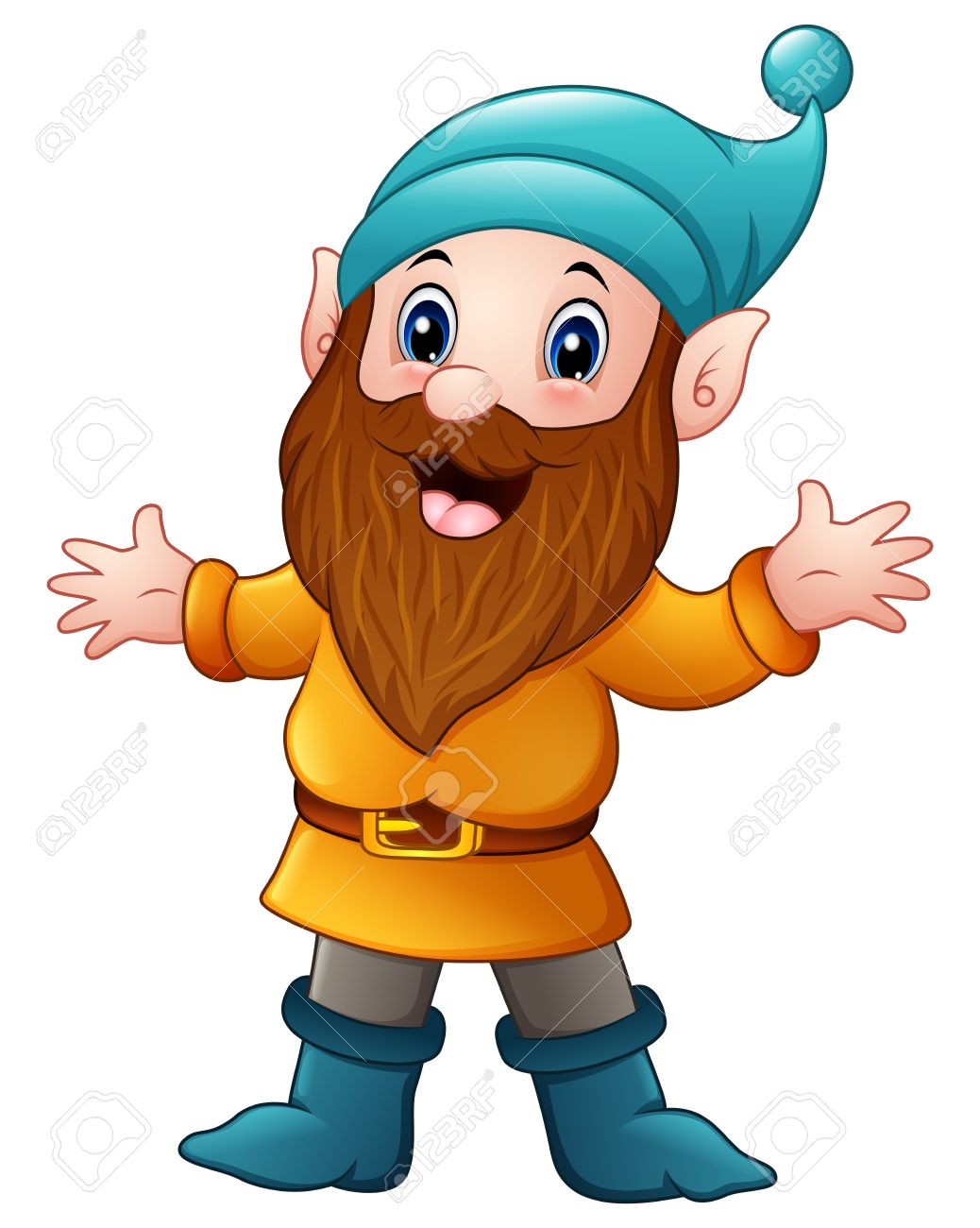 Cute Dwarf Cartoon Stock Photo, Picture And Royalty Free Image. Image  77756890.