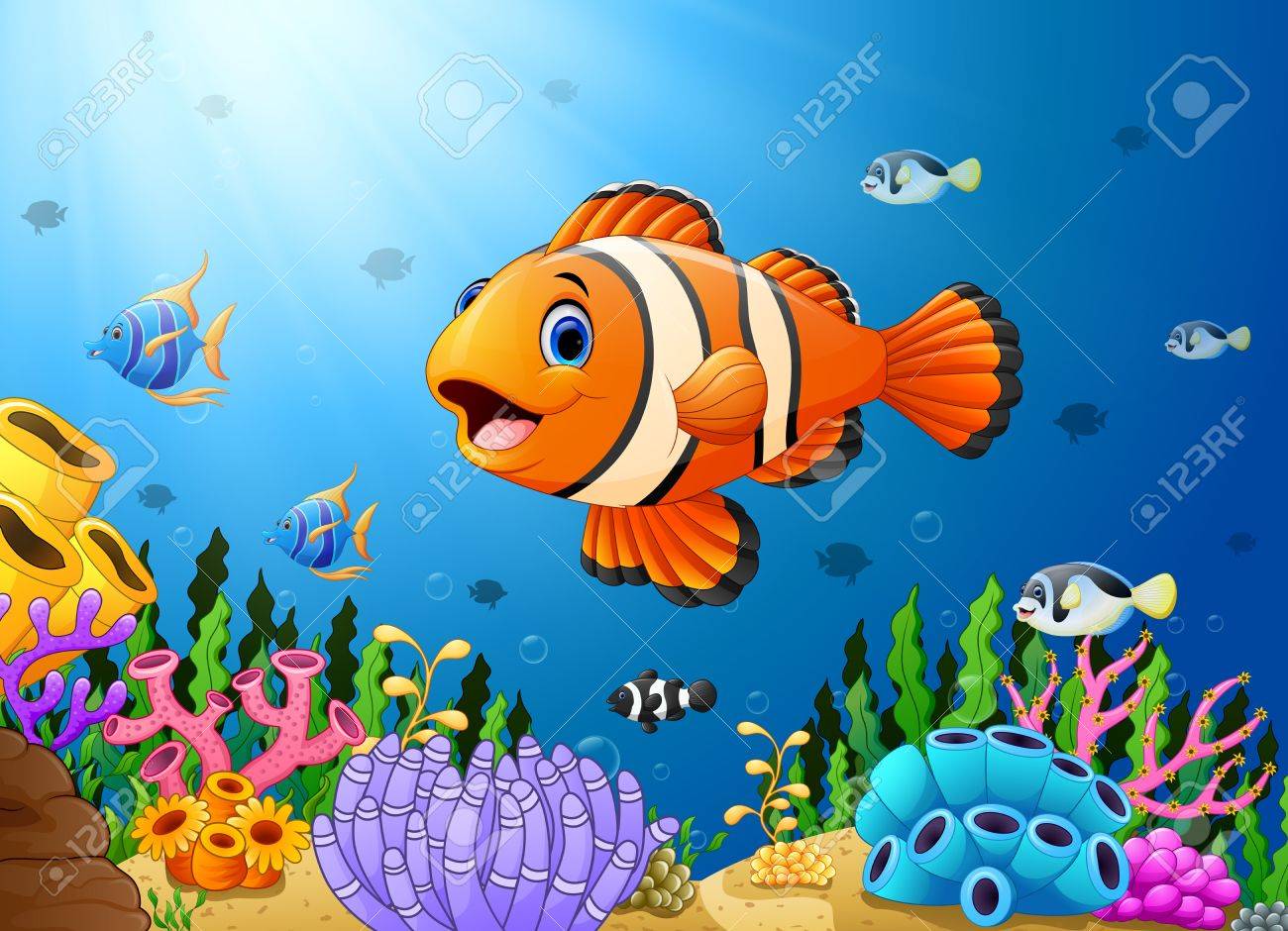 海のかわいいカクレクマノミ漫画のベクトル イラストのイラスト素材 ベクタ Image 海のかわいいカクレクマノミ漫画のベクトル イラストのイラスト素材 ベクタ Image