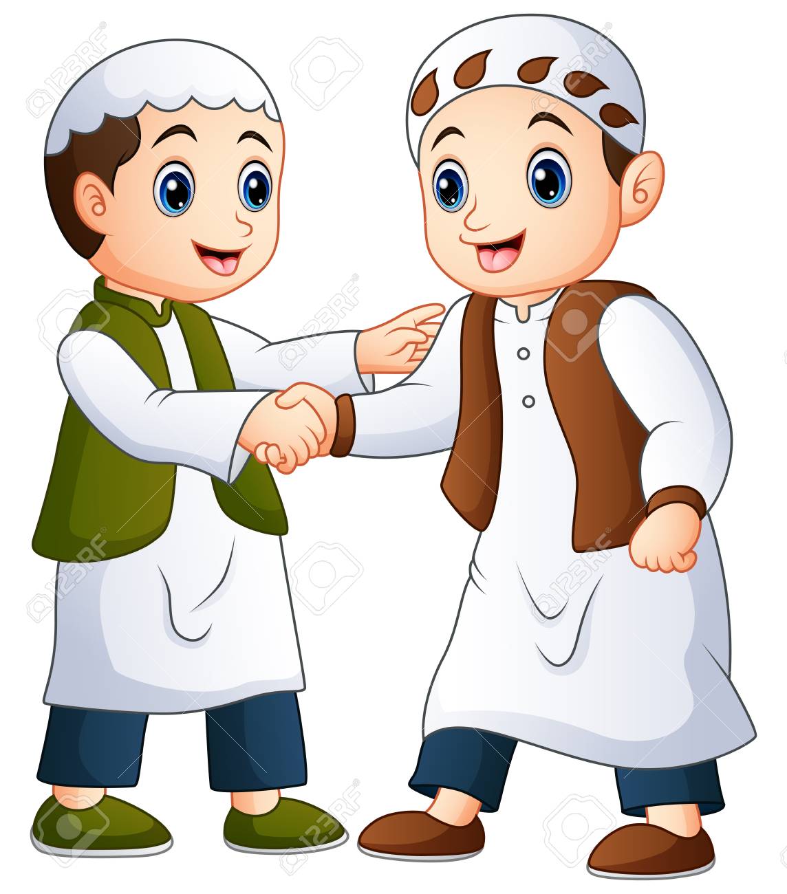 Muslimischer Mann Handeschutteln Lizenzfrei Nutzbare Vektorgrafiken Clip Arts Illustrationen Image 79628555