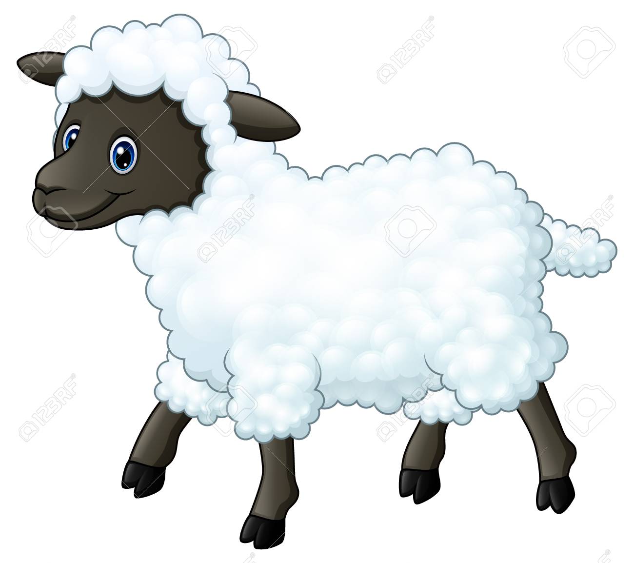 Dessin Animé Mignon De Mouton Banque D Images Et Photos Libres De Droits Image 89413569