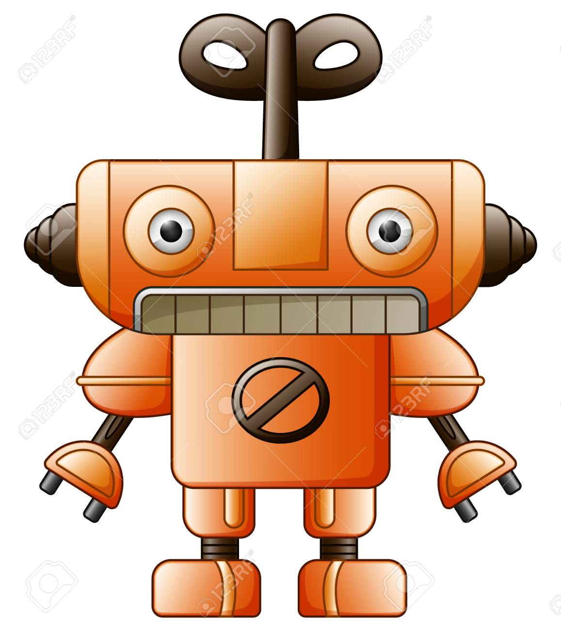 orange robot toy