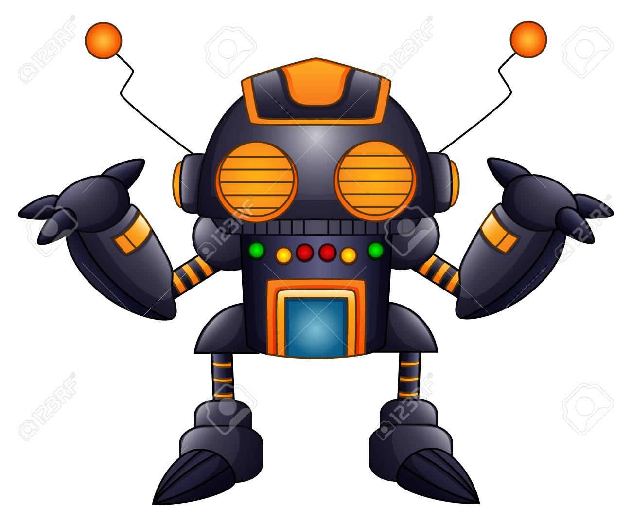 Cartoon Angry Robot With Antennas And Orange Eyes Stock Photo, Picture And Royalty Free Image. Image 96903120. Cartoon Angry Robot With Antennas And Orange Eyes Stock Photo, Picture And Royalty Free Image. Image 96903120.