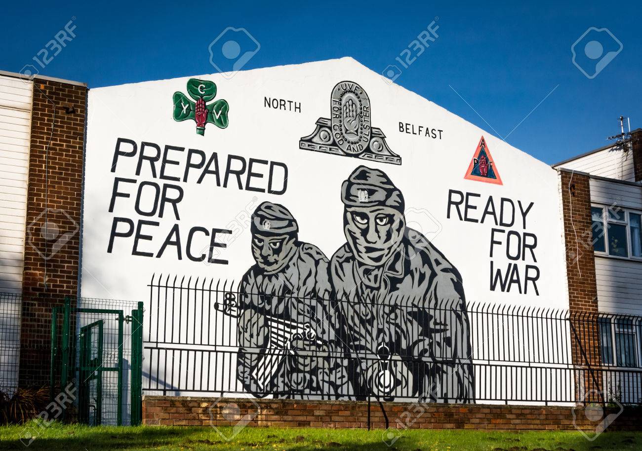 Loyalist Mural In Belfast, Northern Ireland Stock Photo, Picture and  Royalty Free Image. Image 47829742., image size:1300x914