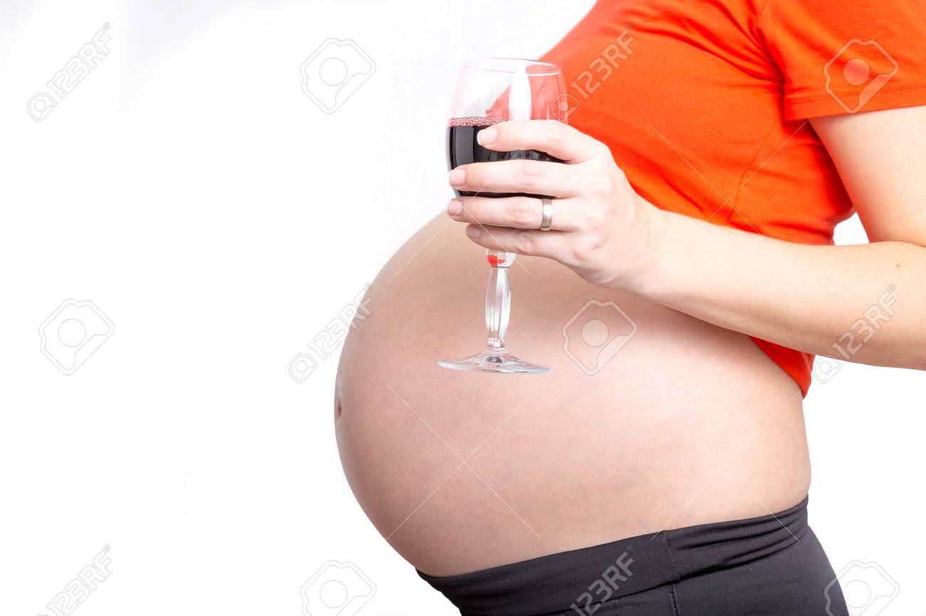 Pregnant Woman Drinking Alcohol Red Wine During Pregnancy Stock Photo Picture And Royalty Free Image Image 107293203