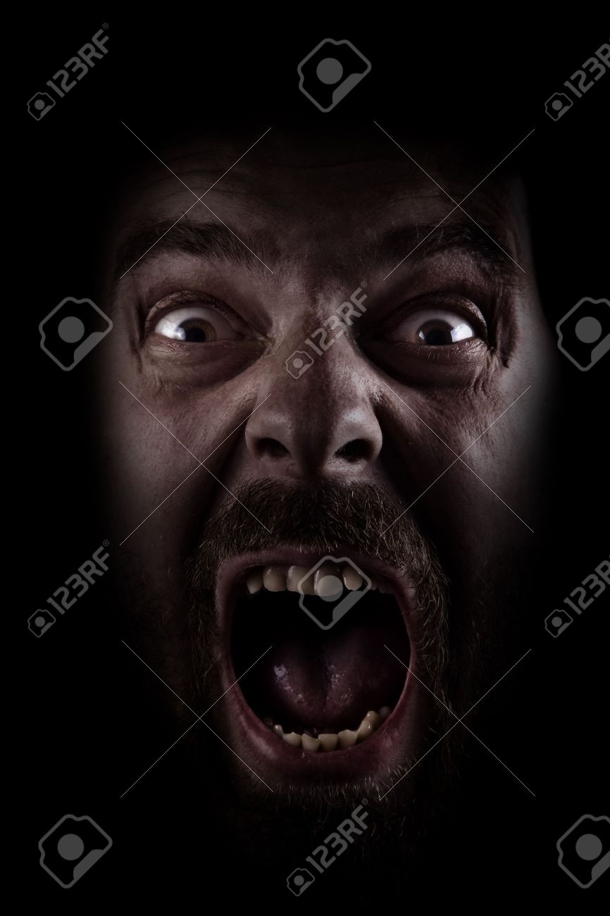 Scared Face Person Royalty Free HD Stock Photo and Image