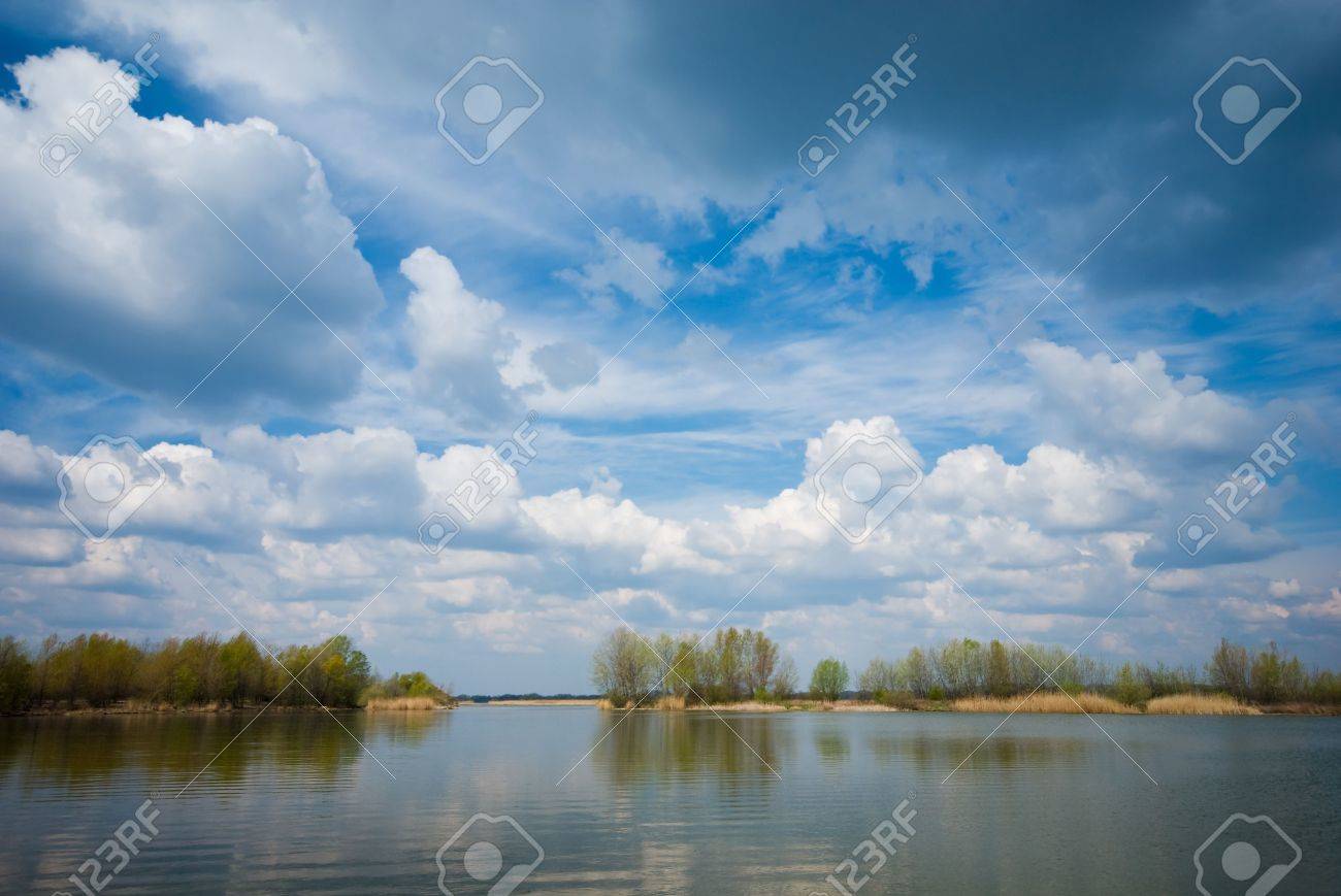Cloudy Sky And Lake Can Be Use How Background Wallpaper Texture Stock Photo Picture And Royalty Free Image Image 4637129