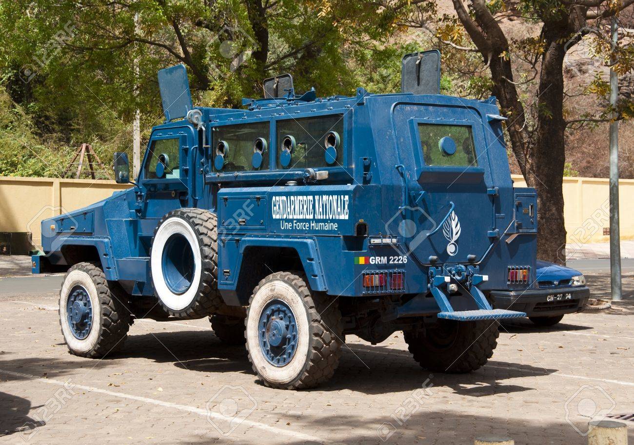 Bamako Mali Fevrier 17 12 Armored Gendarmerie Nationale Voiture A Bamako Au Mali Banque D Images Et Photos Libres De Droits Image