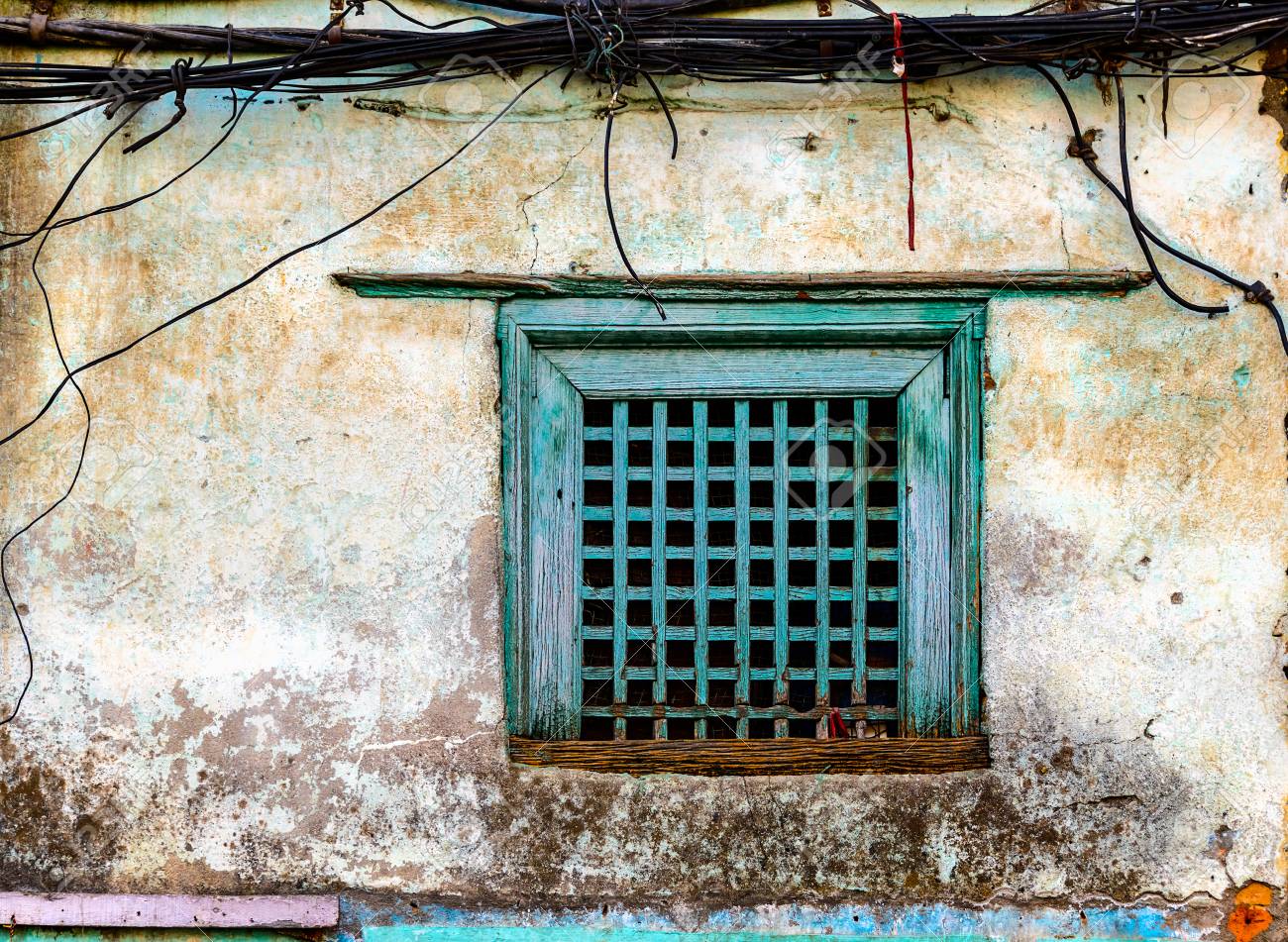 Old Green Window And Grungy Wall In Kathmandu Nepal Stock Photo Picture And Royalty Free Image Image 25669250