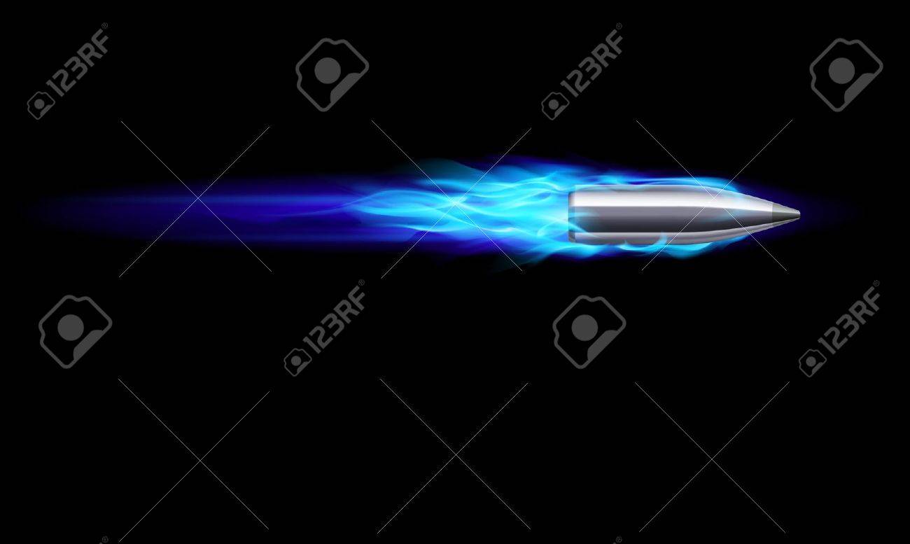 青の炎のような銃の弾丸ショットを移動します 黒の図 のイラスト素材 ベクタ Image 青の炎のような銃の弾丸ショットを移動します 黒の図 のイラスト素材 ベクタ Image