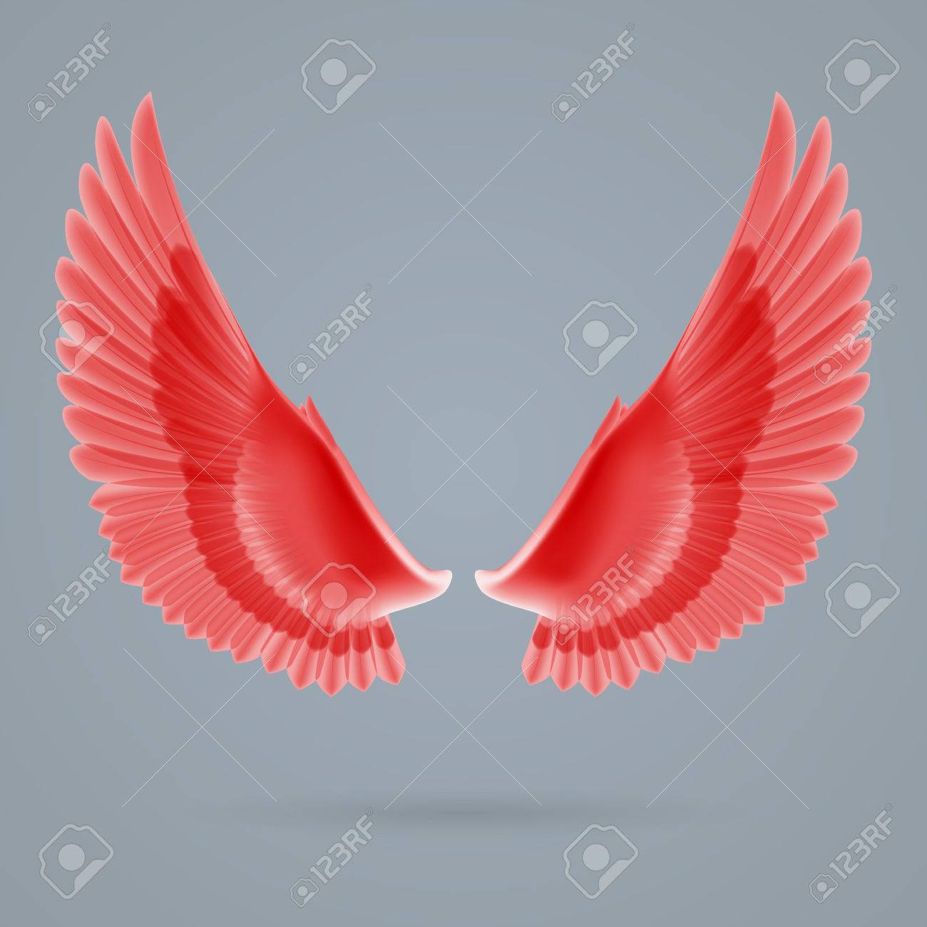 ハート出品 赤い翼