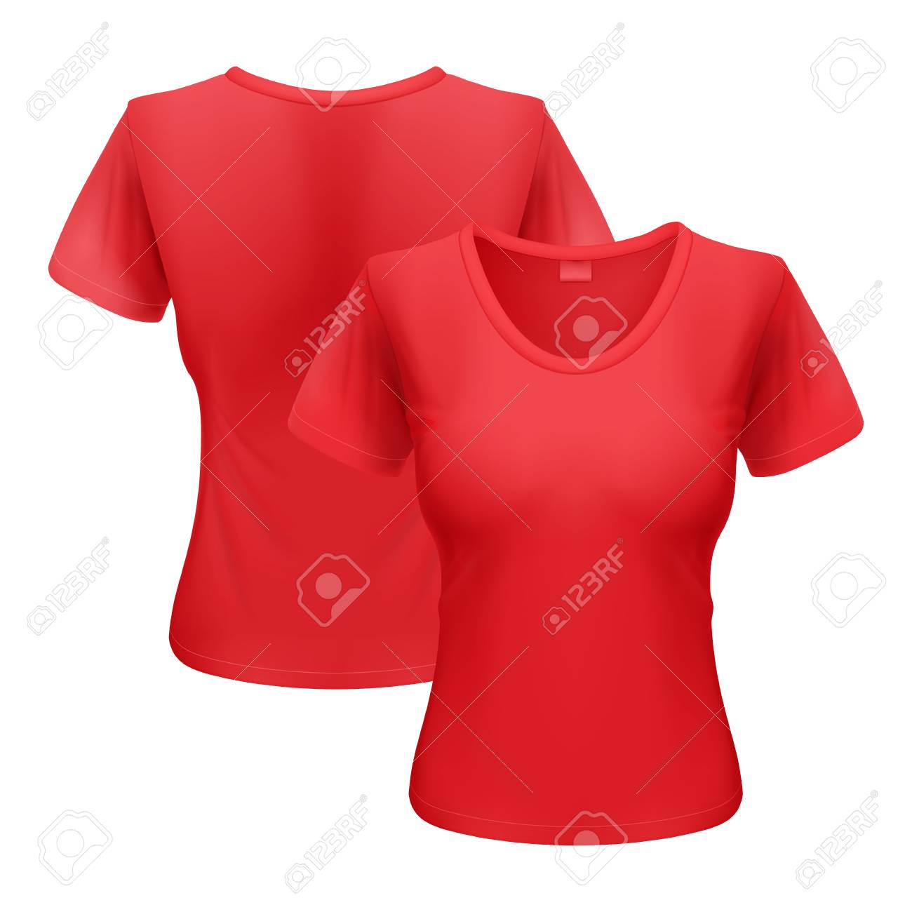 t shirt rouge et blanc femme