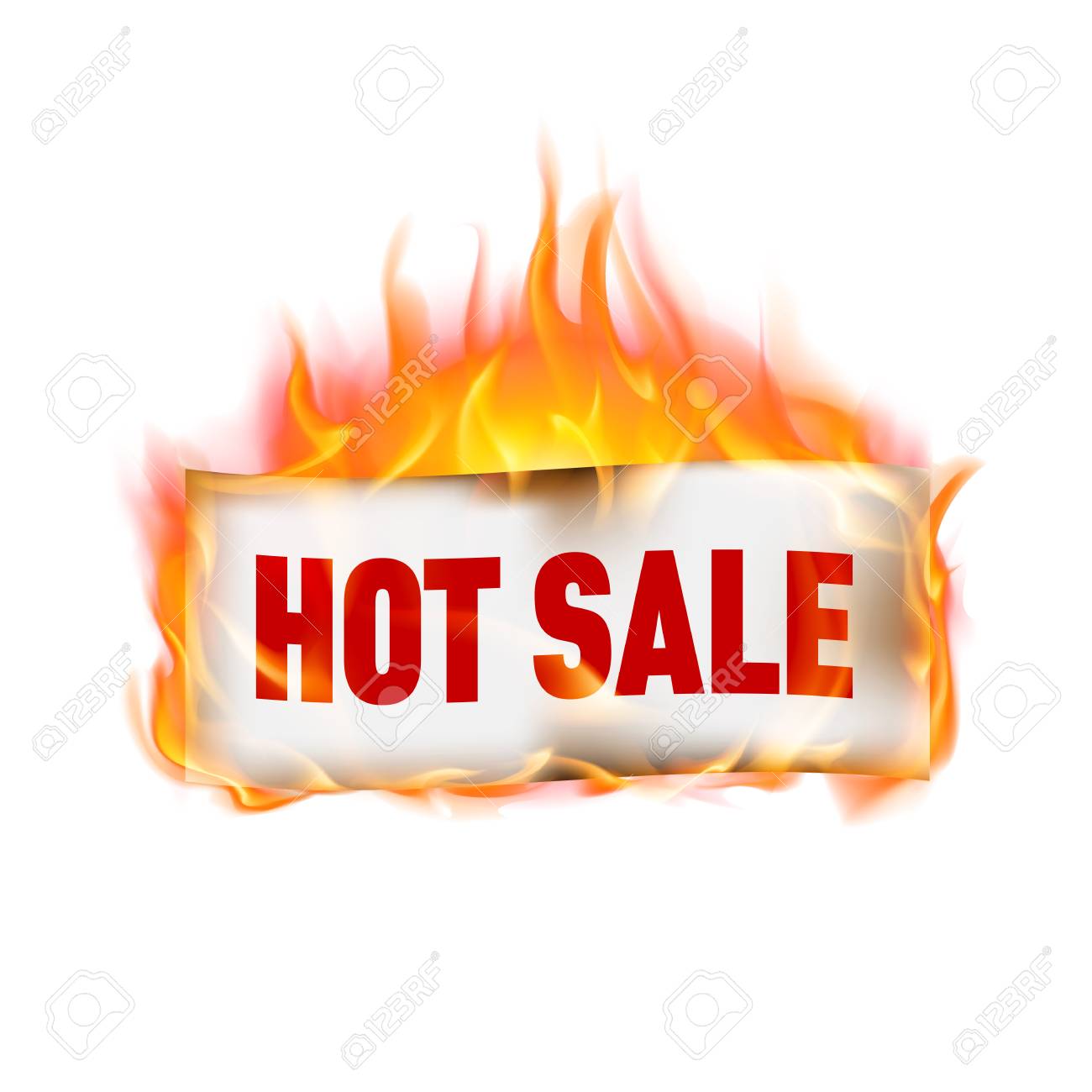 ラベル白で隔離 火で熱い販売 の写真素材 画像素材 Image ラベル白で隔離 火で熱い販売 の写真素材 画像素材 Image