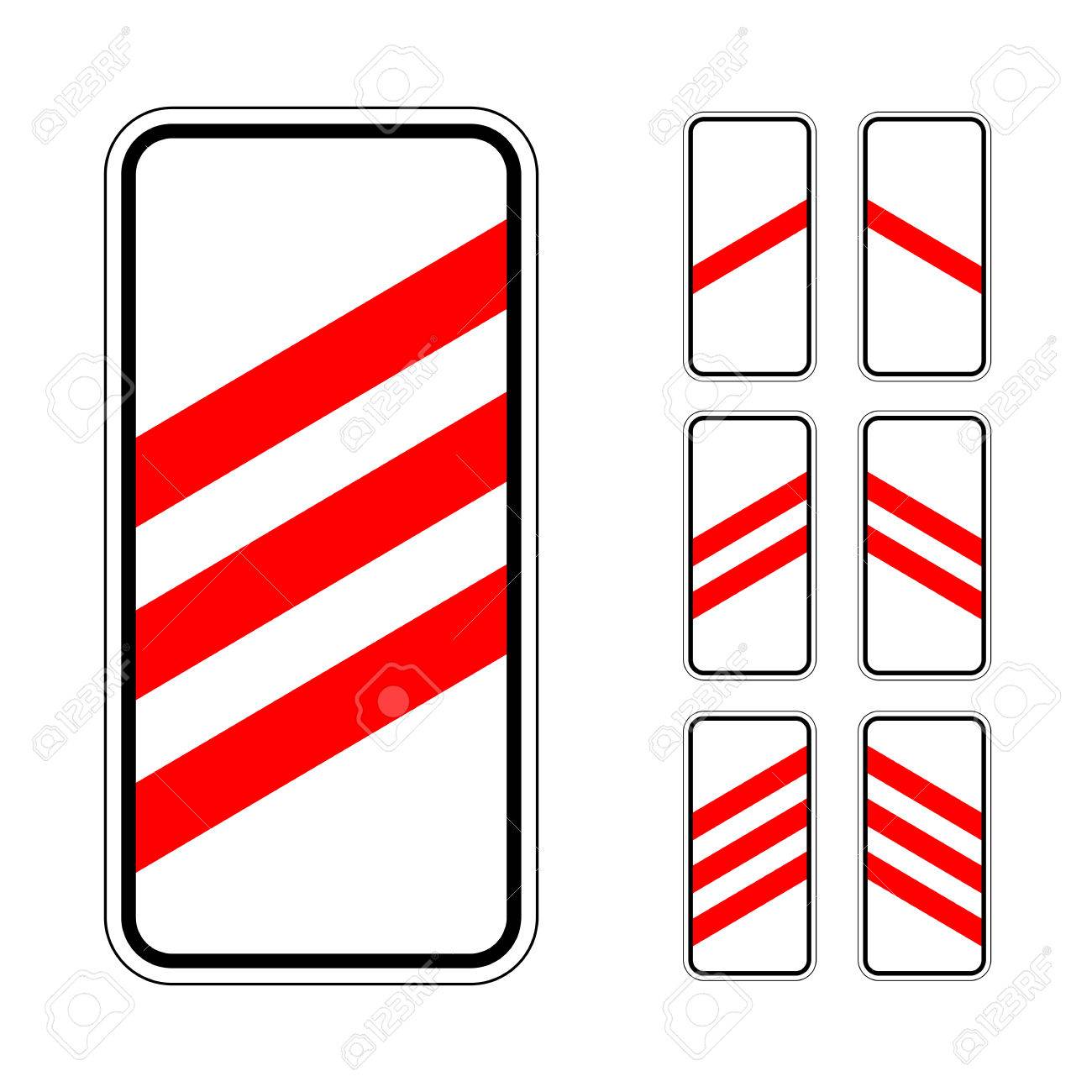 Warning Signs Approaches To Level Crossings On White Royalty Free Cliparts Vectors And Stock Illustration Image