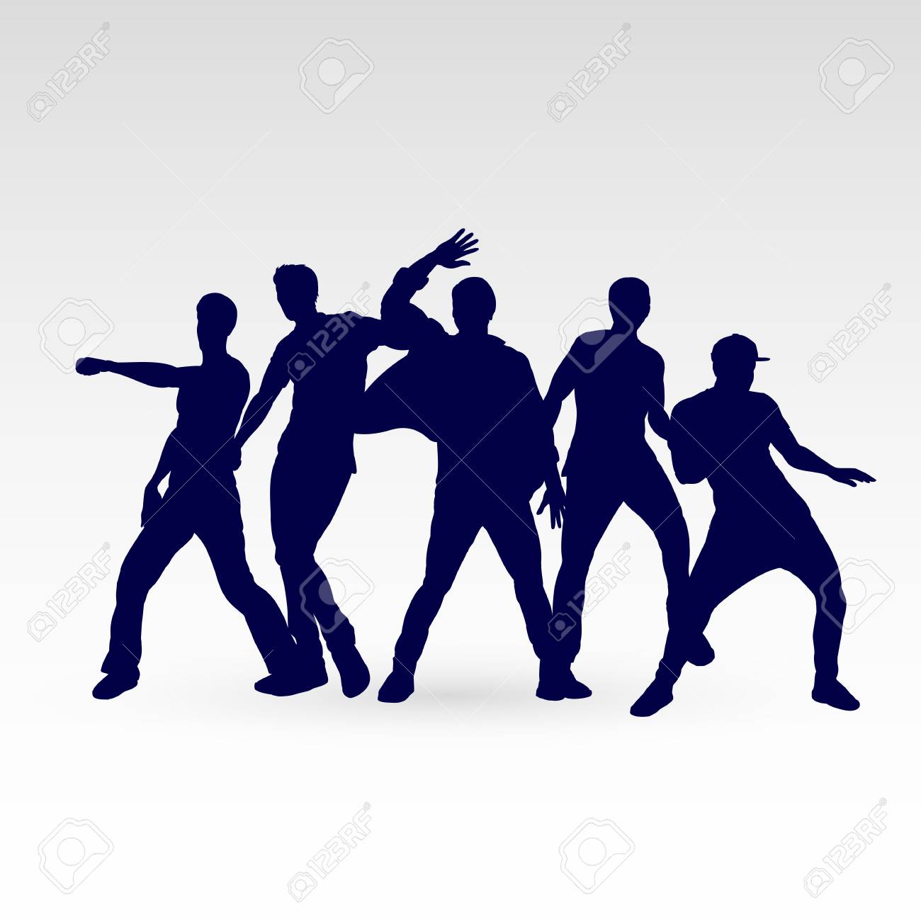 設計テンプレートのさまざまなポーズで男性を踊るシルエットのセットのイラスト素材 ベクタ Image 設計テンプレートのさまざまなポーズで男性を踊るシルエットのセットのイラスト素材 ベクタ Image