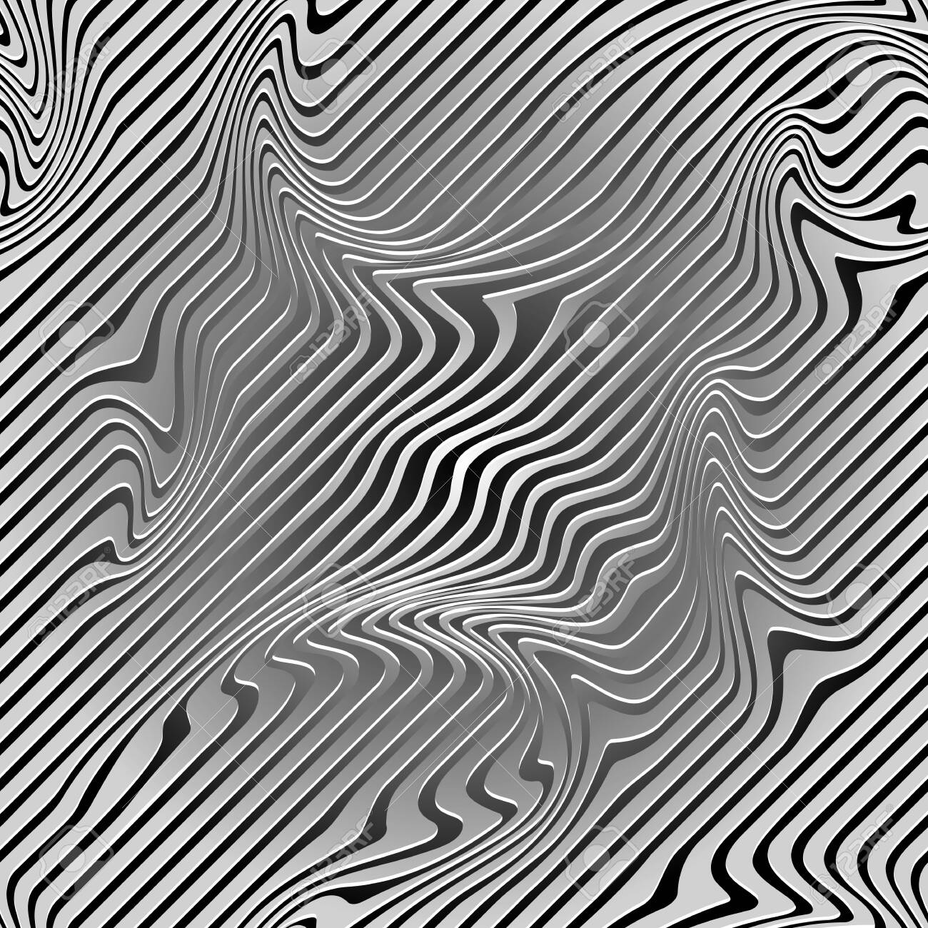 ストライプ模様の抽象画 【公式通販】