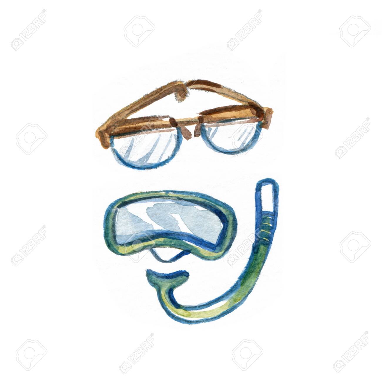 snorkel mask for glasses
